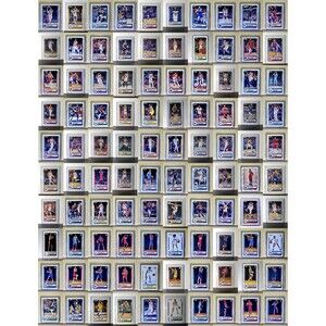 2023-24 Panini NBA Sticker Collection Complete 100 Basketball Card Set